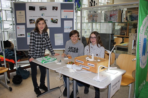 Der Stand der Energie-AG beim Tag der offenen Schule