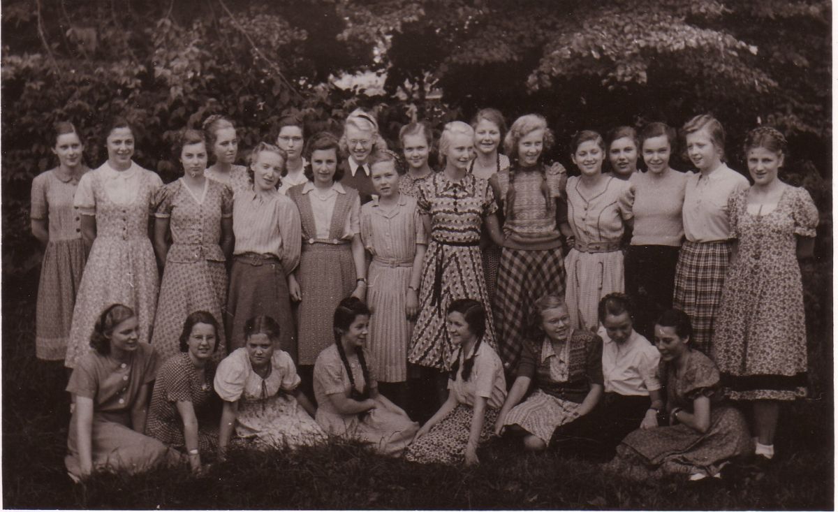 1950 Klassenfoto 1950 Karin Knüpling